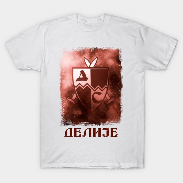 Delije Sever Crvena Zvezda Beograd / Red Star Belgrade Serbia T-Shirt by Naumovski